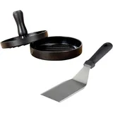 Wenko Burgerpresse Ø 12 cm Aluminium/Edelstahl schwarz