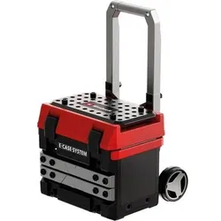 HAPPY PEOPLE 41789 Einhell KIDS E-Case Werkbank, zusammengeklappt: Koffer, aufgebaut: Werkbank