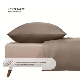 SCHIESSER Spannbettlaken Jersey 100 x 200 cm braun