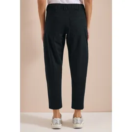 Cecil Stoffhose CECIL "Style Scarlett", grün, Web, 62% Baumwolle, 34% Lyocell, 4% Elasthan, unifarben, normal lang, Hosen Stoffhose,