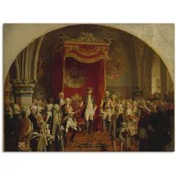 Artland Leinwandbild »Huldigung Friedrich dem Großen«, Menschen, (1 St.), auf Keilrahmen gespannt Artland Farbe Bild(er): bunt
