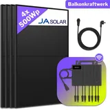 Growatt 2000W Balkonkraftwerk mit Growatt NEO2000M-X2 Wechselrichter - 0% nach §12 Abs. 3 UstG