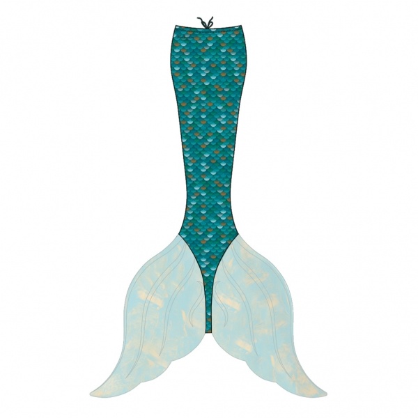 Mahina Mermaid Skin Tail - Aquamarine - Gr. 48 - 50