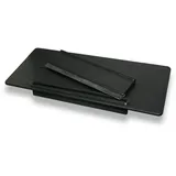 Bernstein Duschablage Bernstein DA809 Edelstahl mit Duschabzieher Schwarz matt