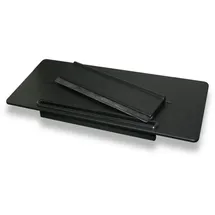 Bernstein Duschablage Bernstein DA809 Edelstahl mit Duschabzieher Schwarz matt