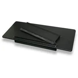 Bernstein Duschablage Bernstein DA809 Edelstahl mit Duschabzieher Schwarz matt