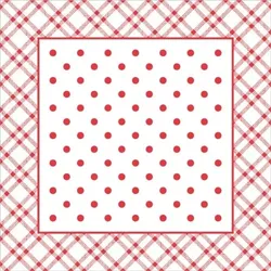 Mank Tassendeckchen aus Tissue mit Folienbeschichtung, 90x90 mm, 250 Stück - Antonia in Rot - Einweg Untersetzer