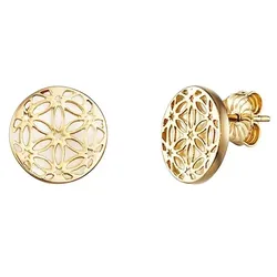 Julie Julsen Ohrstecker 925/- Sterling Silber Perlmutt weiß Ohrringe   Weiss Damen 
