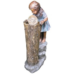 GRANIMEX Gartenbrunnen »Zhisheng«, bronzefarben, inkl. Pumpe, Polyresin - braun