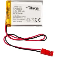 Akyga Li-Po Akku 3,7V/550mAh Silber