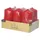 Papstar Stumpenkerze 6 x 11,5 cm 24 St. rot