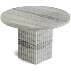 Norr11 Soho Couchtisch, travertin silber