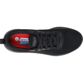 SKECHERS Damen Squad Chaos Sr Awoa Medizinischer Arbeitsschuh, Black Textile/Synthetic, 38