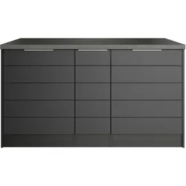 kochstation Unterschrank Kücheninsel KS-Luhe 153 x 0 x 0 cm Grau