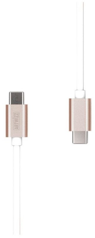 Artwizz USB-C auf USB-C male 2 Meter Kabel, Datenkabel, Ladekabel, Roségold Smartphone-Kabel, USB Typ-C 2.0, USB Typ-C 2.0 (200 cm) rosa