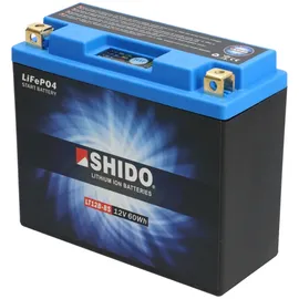 SHIDO LT12B-BS Lithium-Motorradbatterie 5Ah 12V YT12B-BS