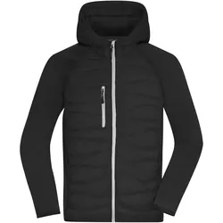 Herren Hybrid Jacke - Farbe schwarz - Größe XL