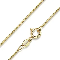 Goldkette FIRETTI "Schmuck Geschenk Gold 333 Venezianer diamantiert, verschiedene Breiten" Gr. 50, gold (gelbgoldfarben), Halsketten, Damen, 50, Gelbgold 333, B: 0,55mm, Made in Germany, B:0,55mm