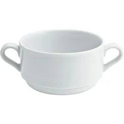 KAHLA 125502A90012C Matinee Suppen-Obertasse 0,25 l stapelbar | weiße Suppentasse aus Porzellan