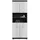 xonox.home Scout Hochschrank 74x31x191 cm Braun/Grau/Weiß Hochglanz