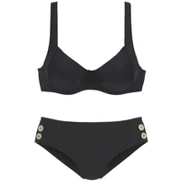 vivance by lascana Bügel-Bikini Damen Schwarz 46 Cup G