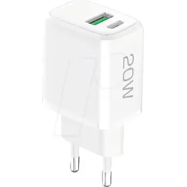 Fontastic 256837 - USB (PD)-Ladegerät, 5 - 12 V, 3 A, USB-C, 20 W