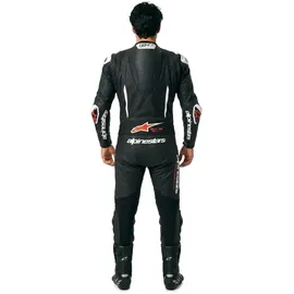 Alpinestars GP-R7 Lederkombi - Schwarz/Weiß/Neon-Rot / 46