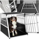 Tectake tectake® Hundetransportbox single, mit schräger Rückwand,