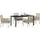 vidaXL Garten Essgruppe 5-tlg. Beige