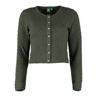 OS-TRACHTEN Strickjacke Quivun in dunkelgrün | 38