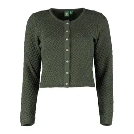 OS-TRACHTEN Strickjacke Quivun in dunkelgrün | 38