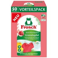 Frosch Granatapfel Bunt-Waschpulver, Pulver Waschmittel (50 WL), Buntwaschmittel bekämpft hartnäckigste Flecken, Farbschutz, 1er Pack (1 x 3,3 kg)