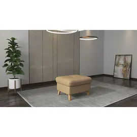 sit&more Hocker Göteborg mit Federkern 76 x 47 x 63 cm Braun