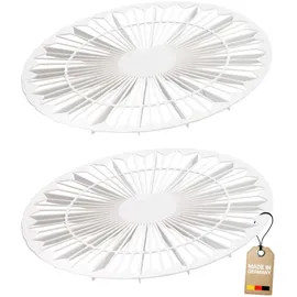Westmark 2 Kuchenkühler/Torteneinteiler, Doppelfunktion,Rund, Durchmesser: 32 cm, Kunststoff, Weiß, 314322E3