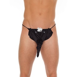 Schwarzer Elefant - G-String, schwarz | weiß, S-L