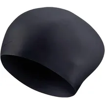 Nike Long Hair Silicone C Schwimmkappe schwarz Einheitsgröße