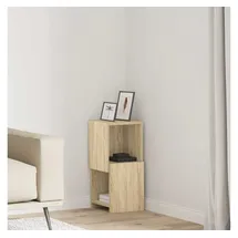 vidaXL Eckregal 25,5 x 25 x 55 cm Weiß
