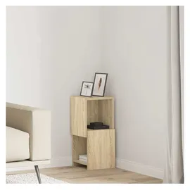 vidaXL Eckregal 25,5 x 25 x 55 cm Weiß