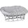 MiaMöbel Papasan Rattansofa 165 cm weiß