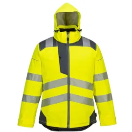 PORTWEST Warnschutz-Regenjacke mit Kapuze gelb XXXXL