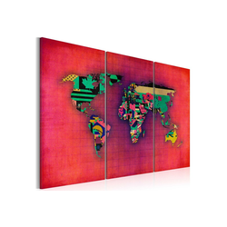 Artgeist Wandbild Die Welt ist mein - Triptychon 120,00 cm x 80,00 cm