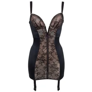 Gossard Corsage VIP Retrolution Staylo Push-Up Miederkleid Black (Shapekleid, 1-tlg., Teilspitze) schwarz 80D