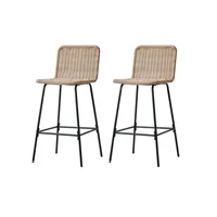 Maisons du Monde Barhocker 2er-Set Tabbangkok - 2 Jahre