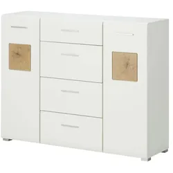 Kommode   Cortina  , weiß , Maße (cm): B: 140 H: 109 T: 40.0