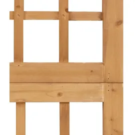 vidaXL Paravent Spalier innen, 3-teilig Massivholz Tanne 121x180,5 cm