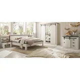 Schlafzimmer Set 7-teilig weiß Pinie Landhaus Schlafzimmermöbel komplett Stove