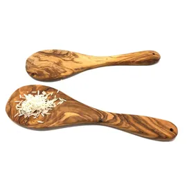 Olivenholz-erleben Reislöffel aus Olivenholz 20 cm Braun
