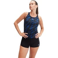 Speedo Damen Hyperboom Tankini, Blau, 36 EU - 36