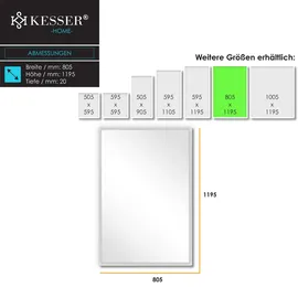 Kesser Infrarotheizung Mit Thermostat Infrarot Wandheizung Elektroheizung IP44