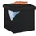 Relaxdays Sitzhocker mit Stauraum 38 x 37 x 38 cm Schwarz